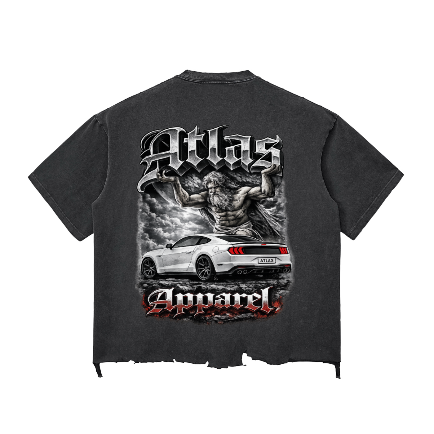 Snow Wash Mustang Tee