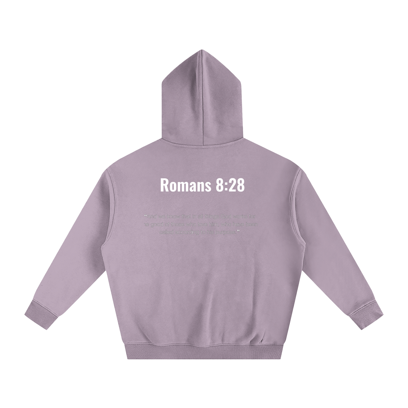 Oversize Romans 8:28 hoodie
