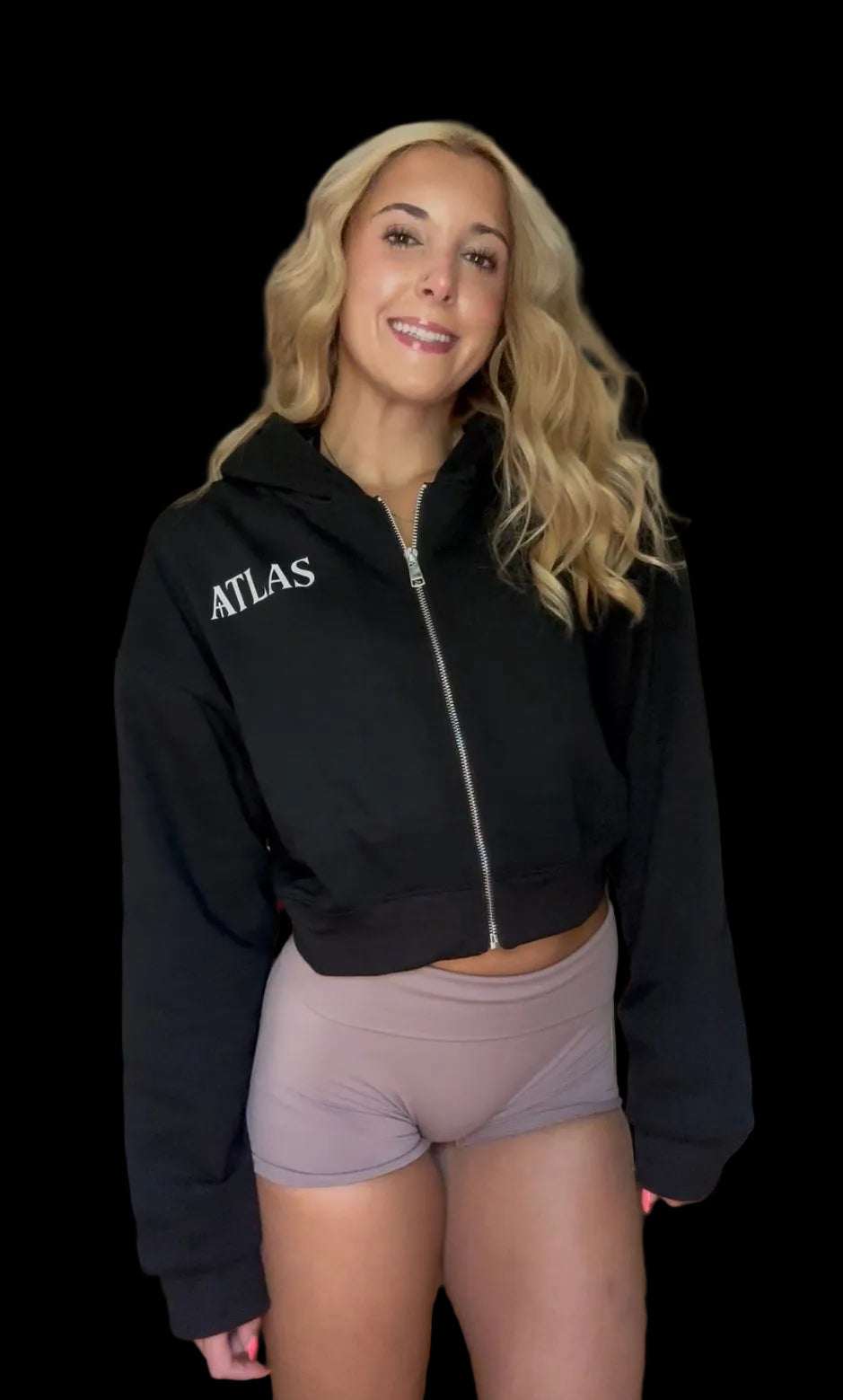 WOMENS CROPPED HOODIE