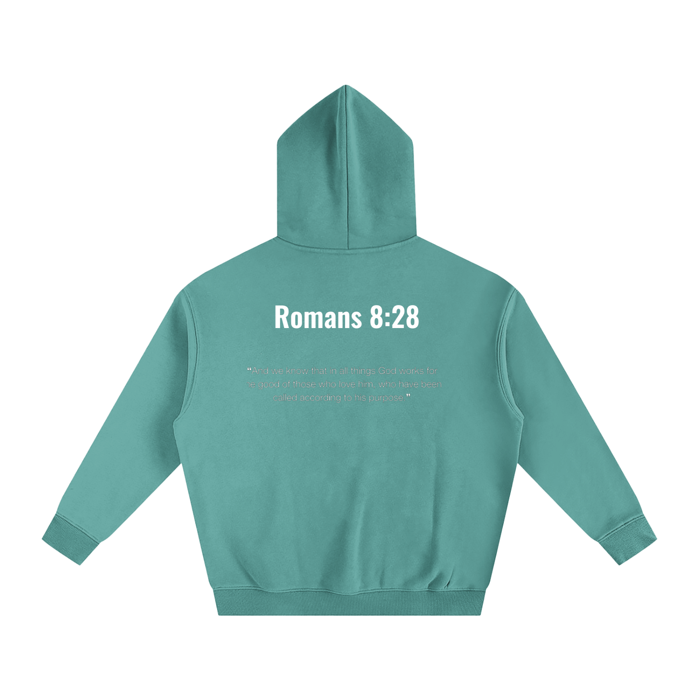 Oversize Romans 8:28 hoodie