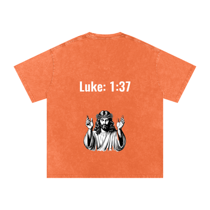 Luke 1:37 Oversized Tee