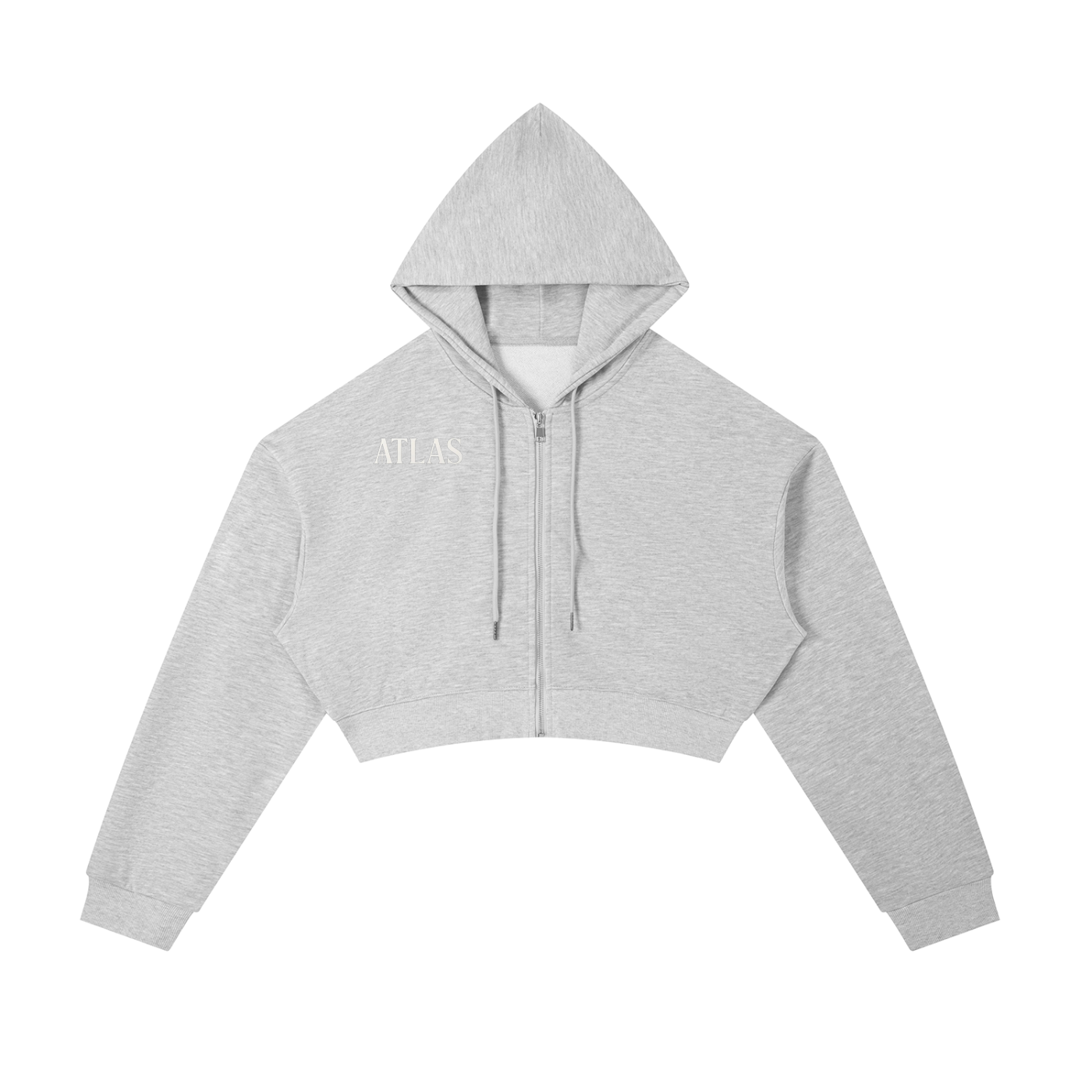Women's Cropped Zip Up Hoodie
