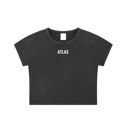 Atlas Snow Washed Crop Top