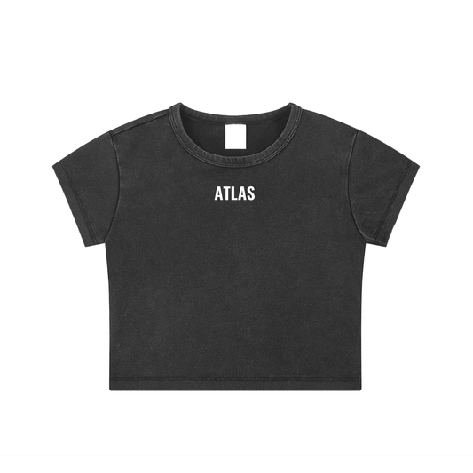 Atlas Snow Washed Crop Top