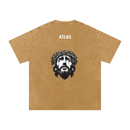 Batman Snow Washed Oversized Jesus Tee