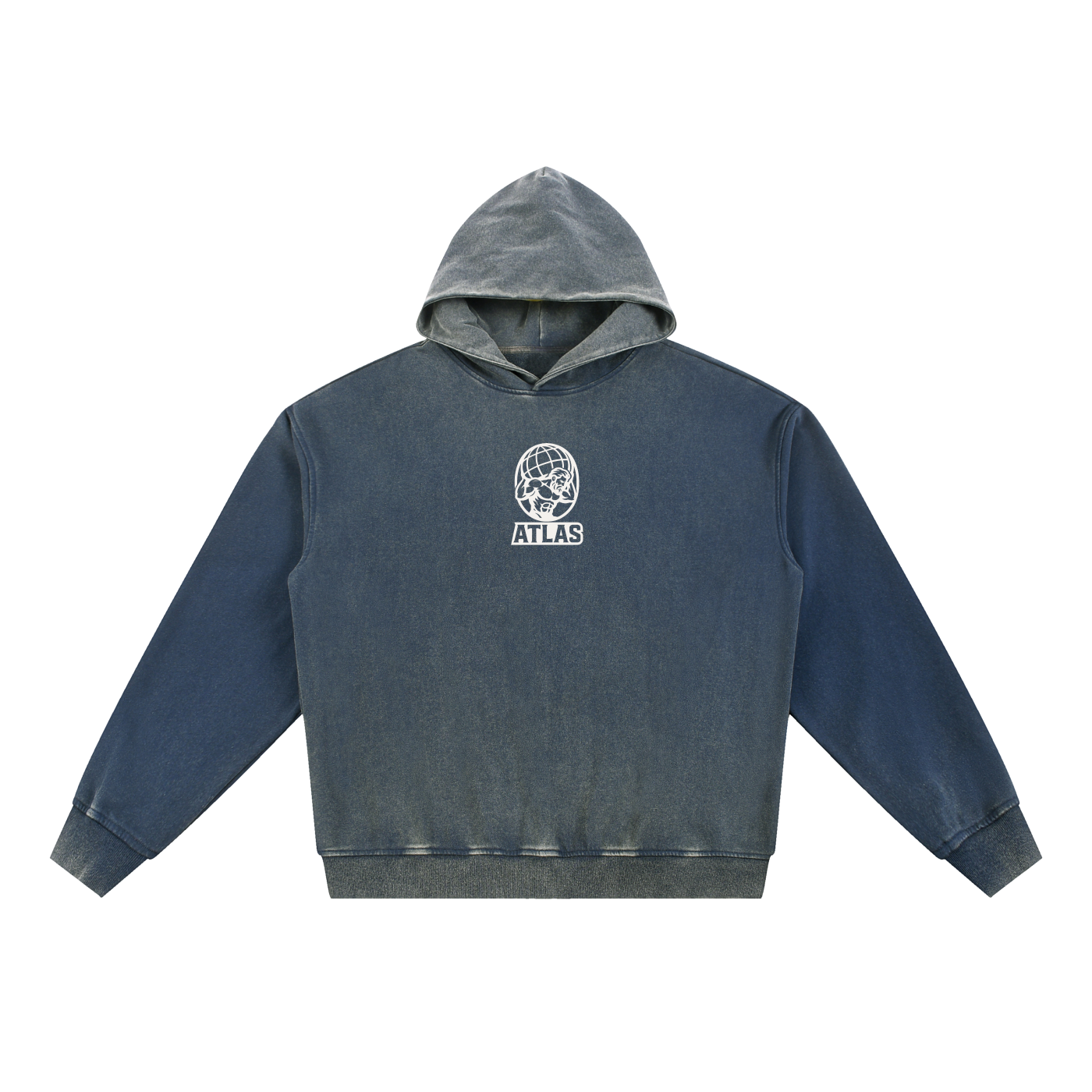 Vintage Washed Atlas Hoodie(No back)