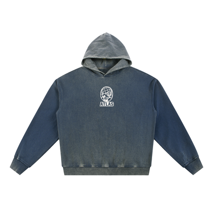 Vintage Washed Atlas Hoodie(No back)
