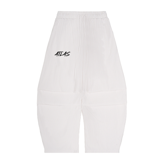 Vertical Stripe Barrel Pants