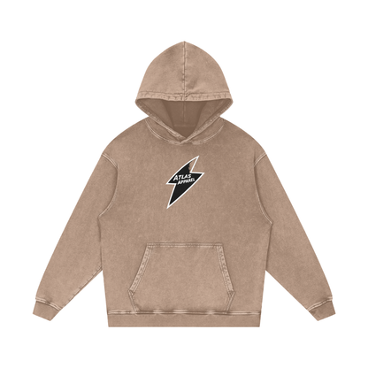 Snow Washed Loose Cotton Hoodie