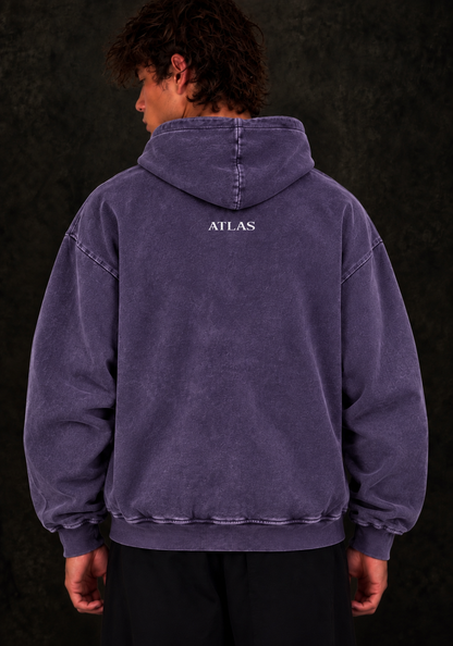 BAT SNOW WASHED HOODIE