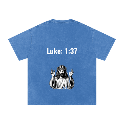 Luke 1:37 Oversized Tee