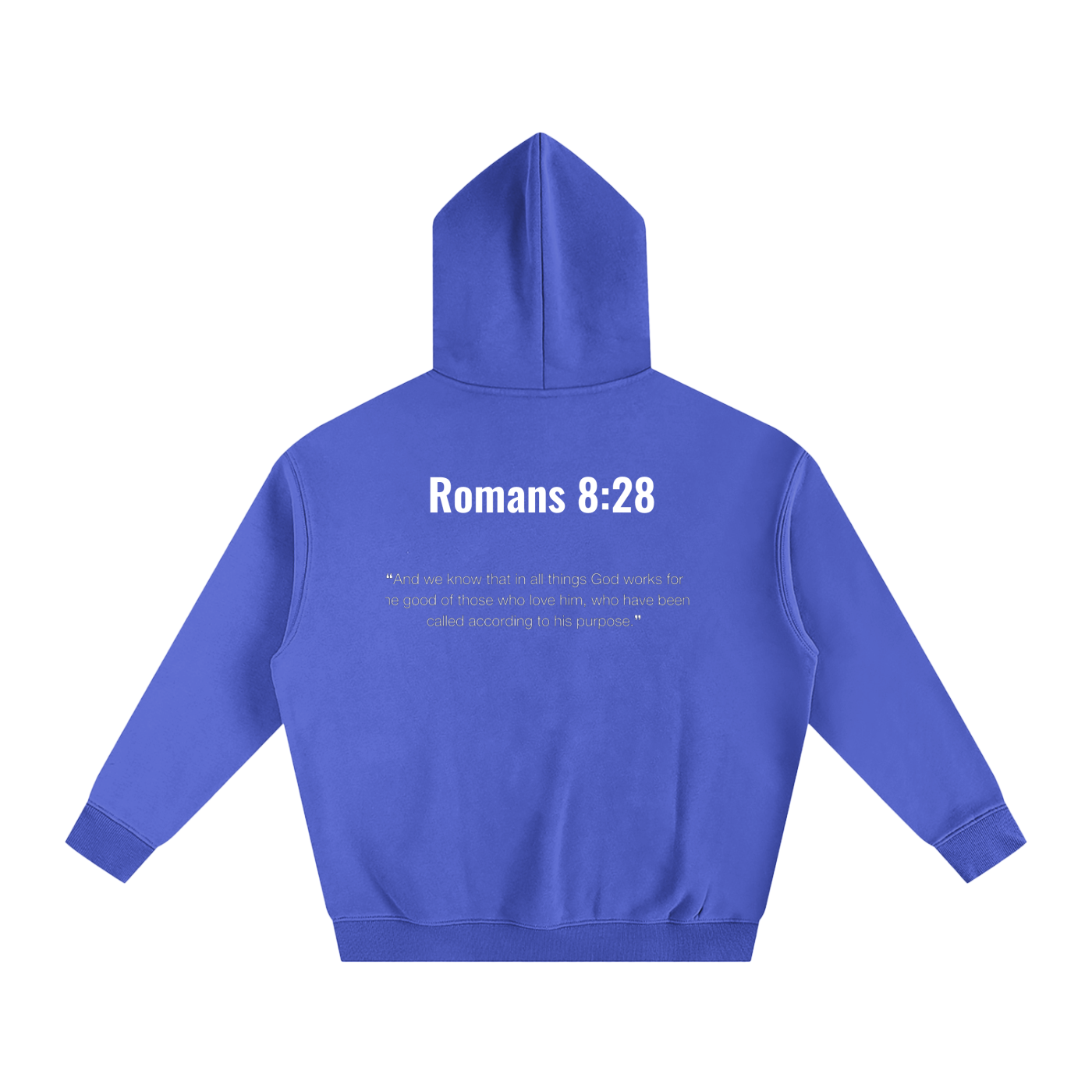 Oversize Romans 8:28 hoodie