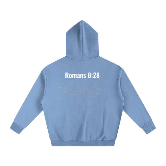Oversize Romans 8:28 hoodie