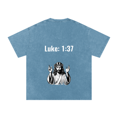 Luke 1:37 Oversized Tee