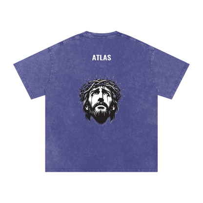 Batman Snow Washed Oversized Jesus Tee