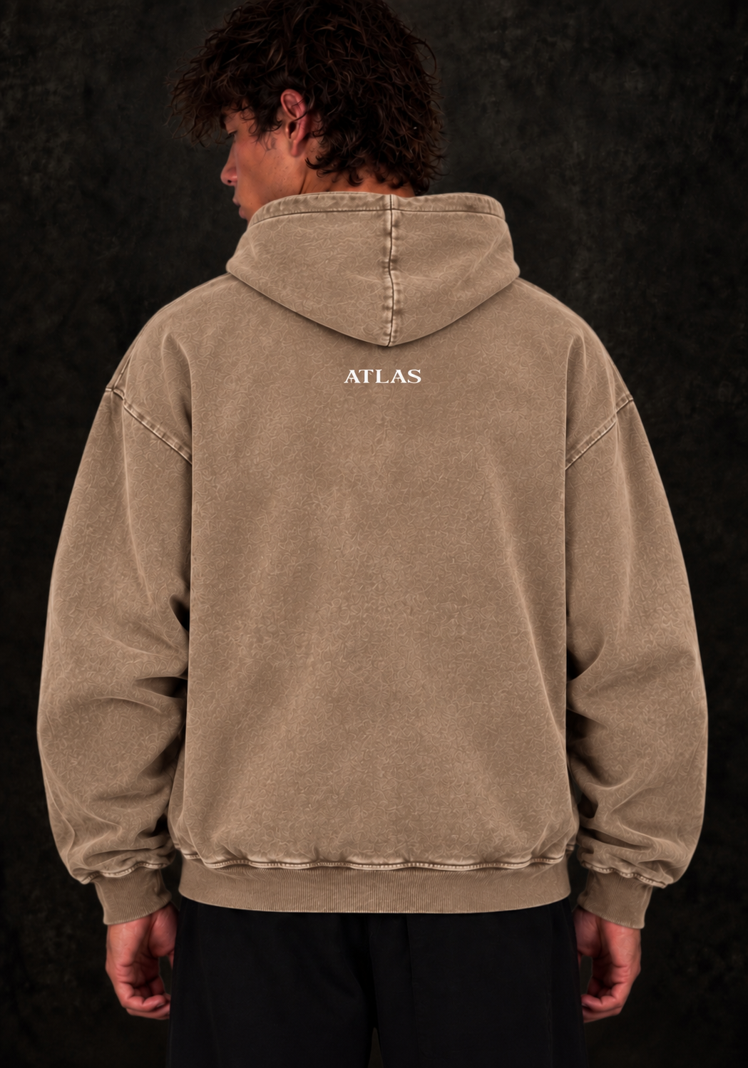 BAT SNOW WASHED HOODIE