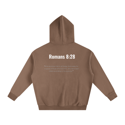 Oversize Romans 8:28 hoodie