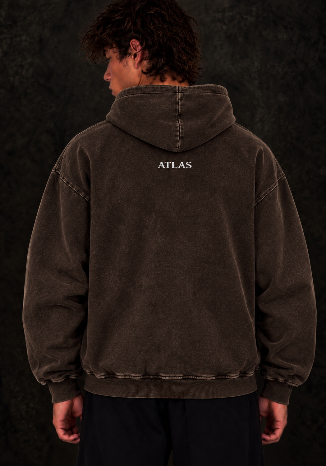 BAT SNOW WASHED HOODIE