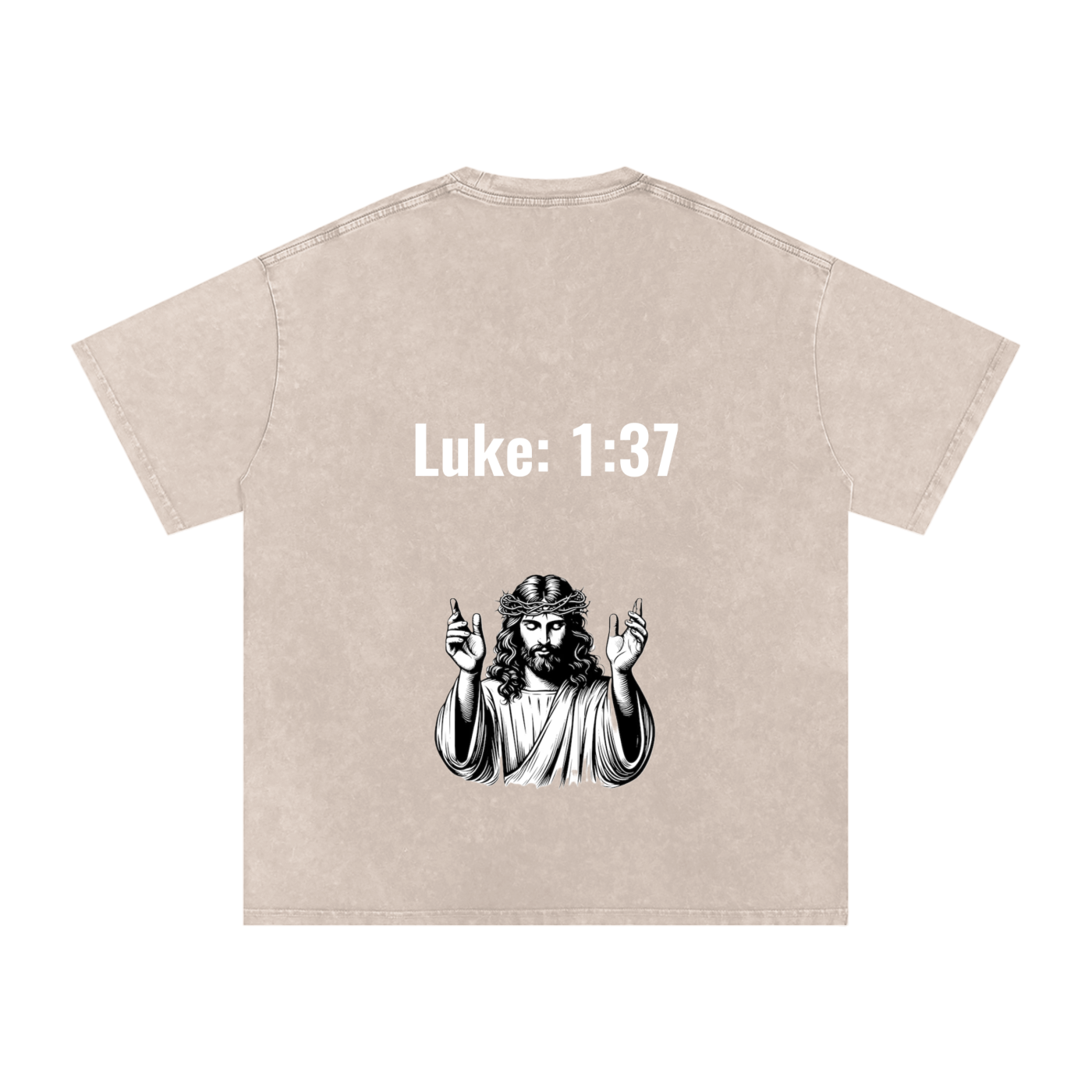 Luke 1:37 Oversized Tee