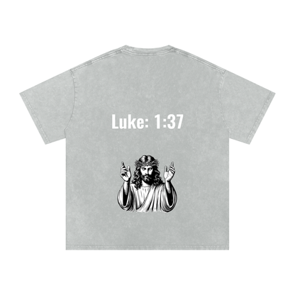Luke 1:37 Oversized Tee