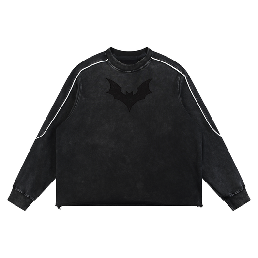 Mineral Wash Bat Sweatshirt