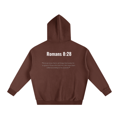 Oversize Romans 8:28 hoodie