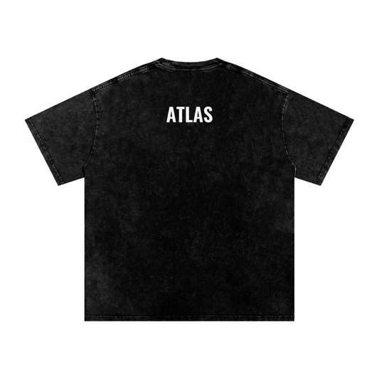 Bat Snow washed Oversized Tee