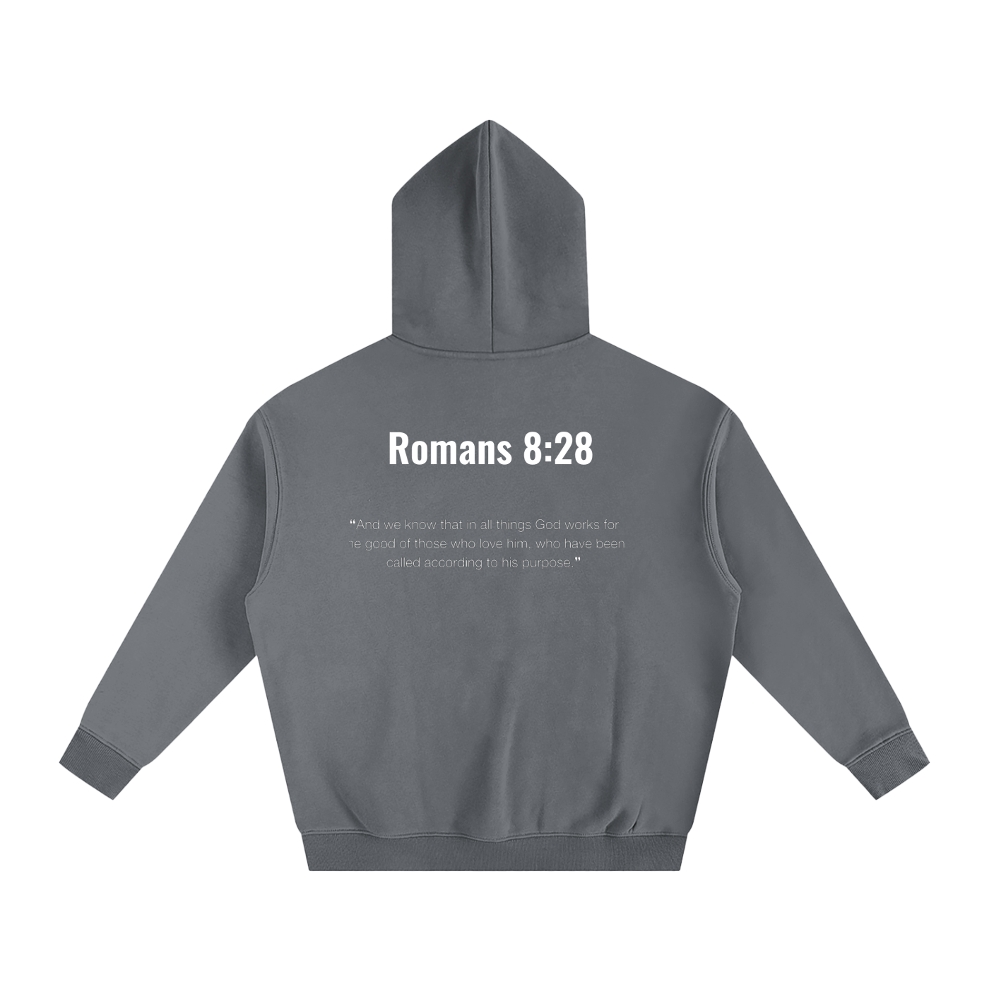 Oversize Romans 8:28 hoodie