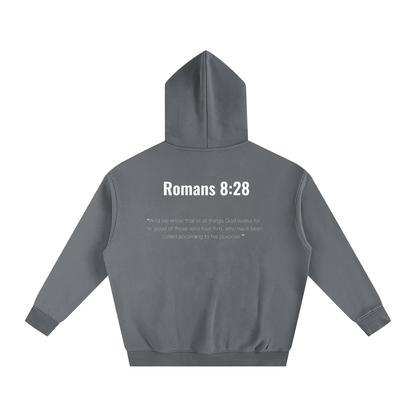 Oversize Romans 8:28 hoodie