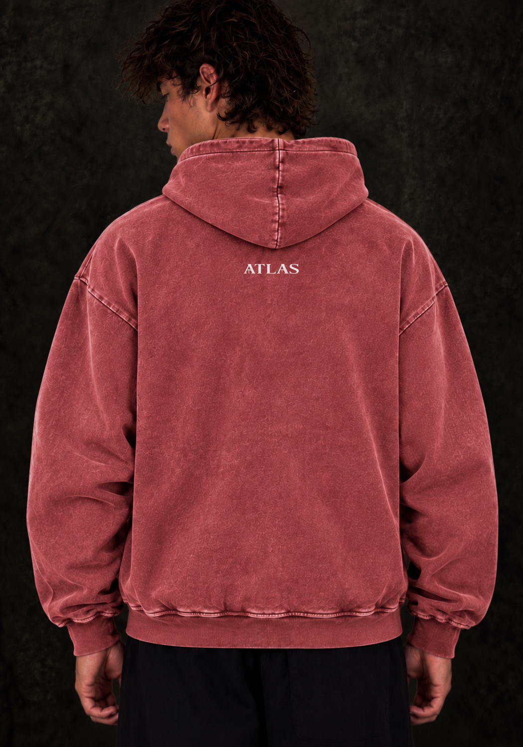 BAT SNOW WASHED HOODIE