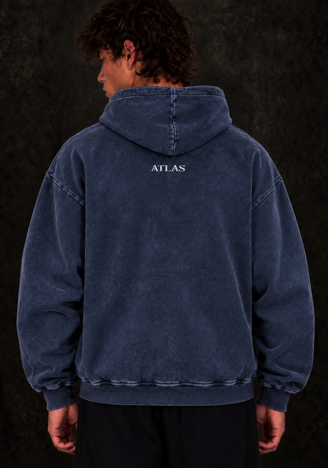 BAT SNOW WASHED HOODIE