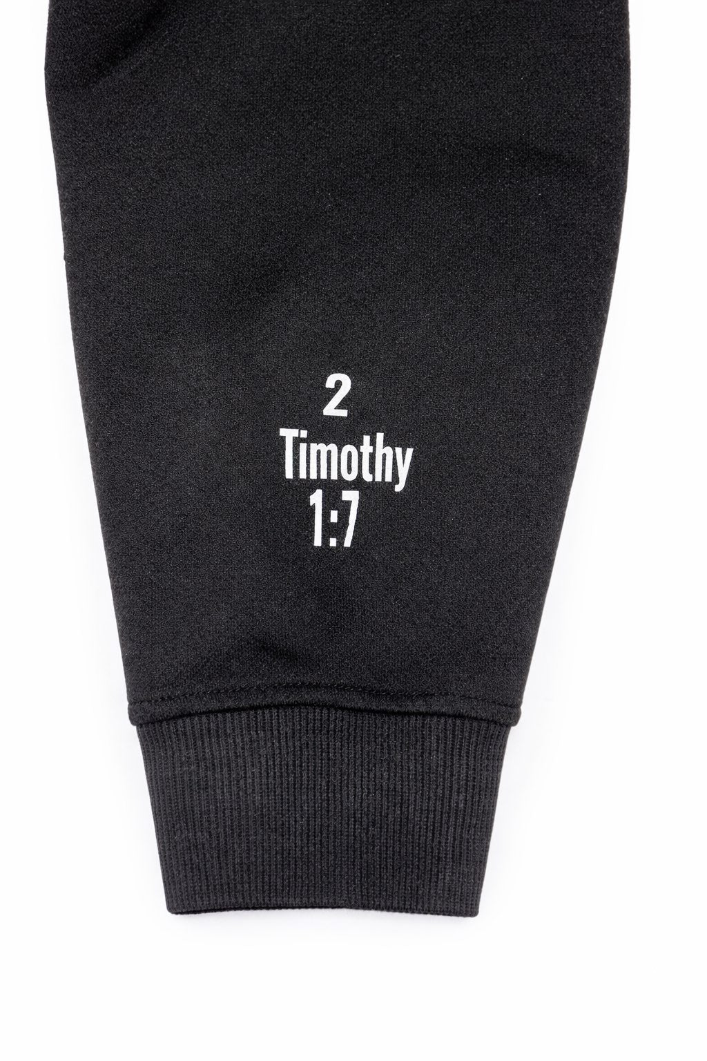 Timothy 1:7 On Left Sleeve