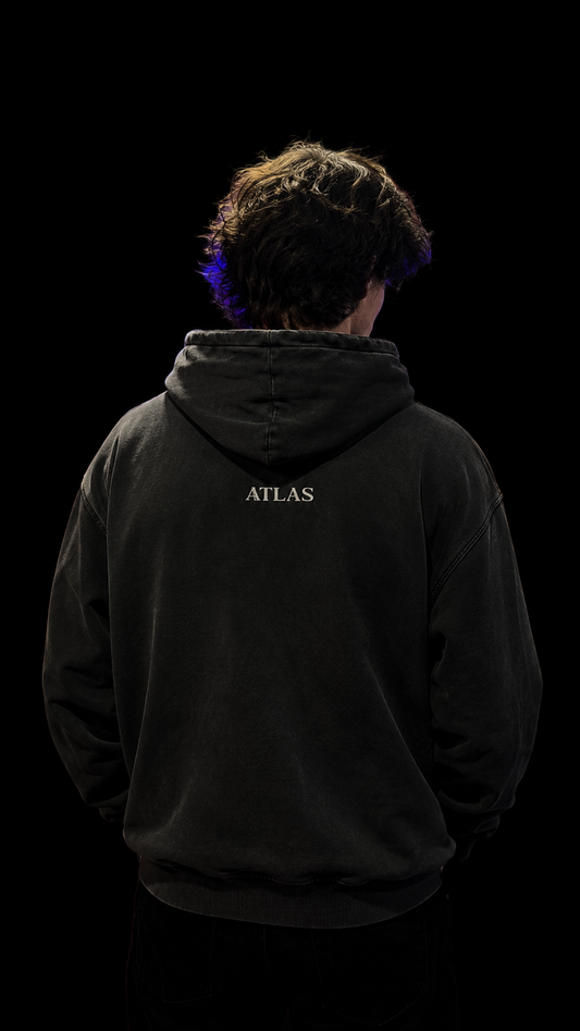 BAT SNOW WASHED HOODIE