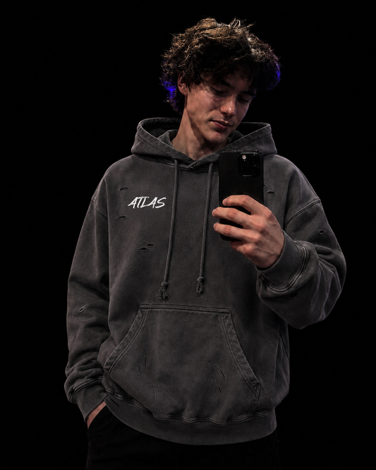 DISTRESSED ATLAS HOODIE