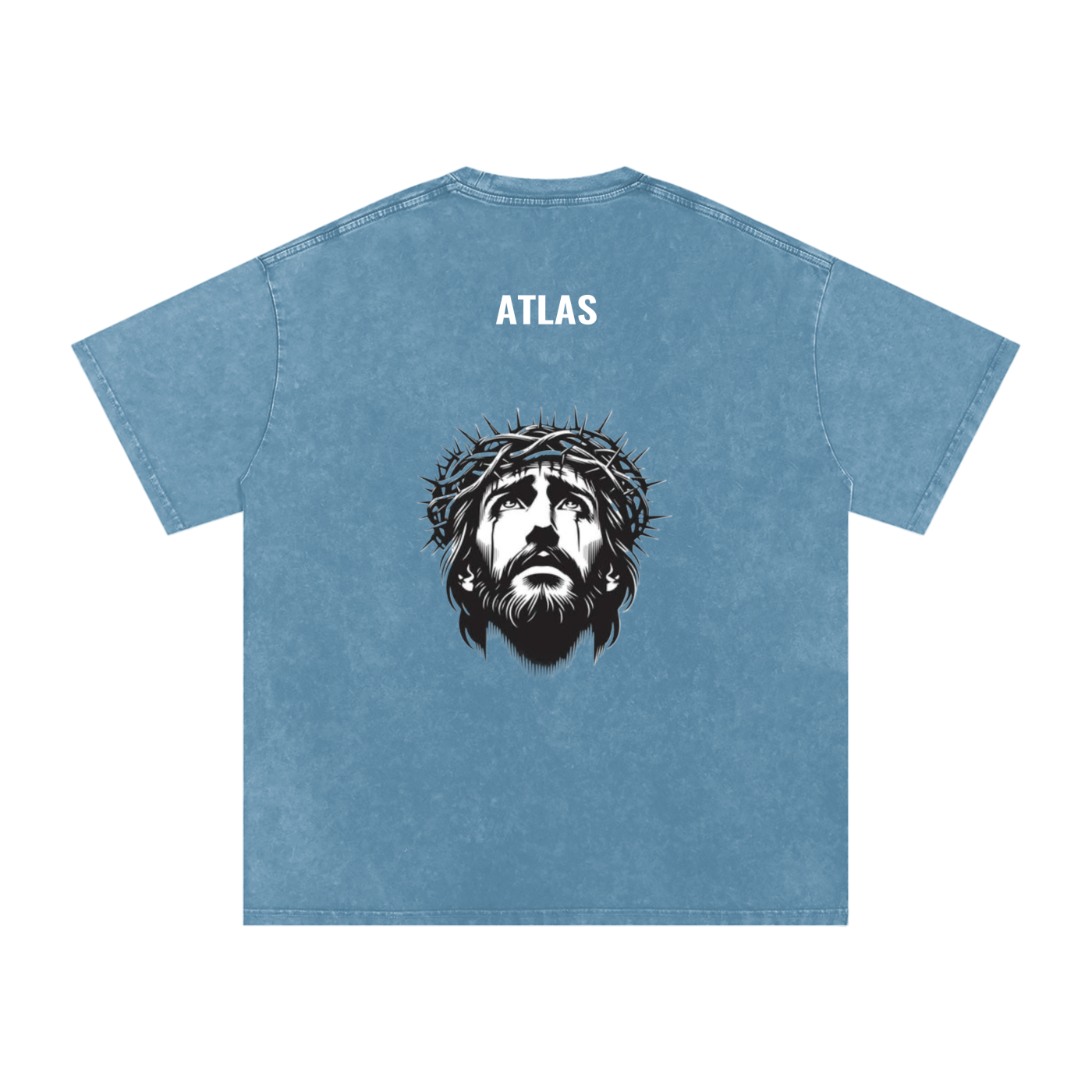 Batman Snow Washed Oversized Jesus Tee