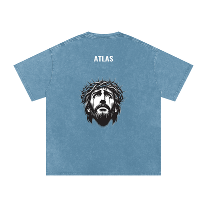 Batman Snow Washed Oversized Jesus Tee