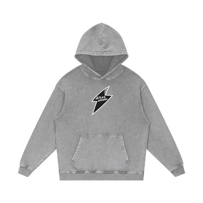 Snow Washed Loose Cotton Hoodie