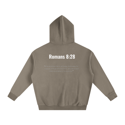 Oversize Romans 8:28 hoodie